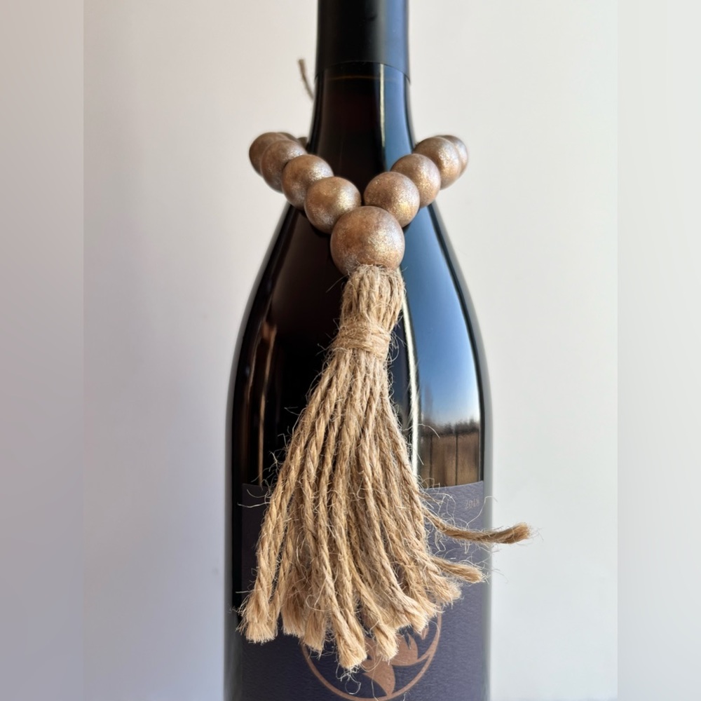 Wooden Beads Napkin Holder, Wine Trinket, Wine Decor, Home Decor.